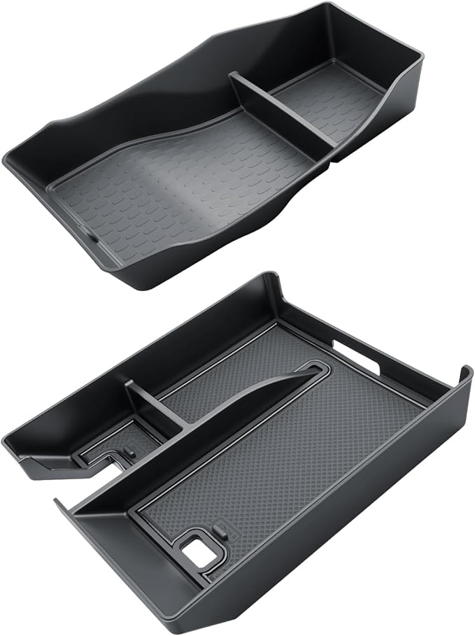 SKTU 2PCS for 2024-2026 Lincoln Nautilus Center Console Organizer for 2024-2026 Lincoln Nautilus (Premiere/Reserve/Black Label) Console Tray & Lower Console Tray 2024 2025 2026 Nautilus Accessories