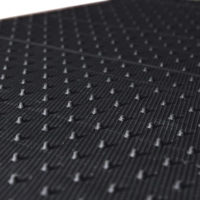 OxGord 4 Piece Luxe Carpet-Floor-Mats Set for Car - Rubber-Lined All-Weather Heavy-Duty Protection for All Vehicles, Charcoal