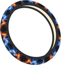 Fire Water Heart Universal Fit Steering Wheel Cover for Car, Truck, and SUV, Durable Steering Wheel Protection