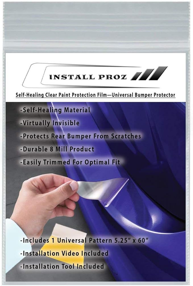 Install Proz Self-Healing Clear Paint Protection-Rear Bumper Protector