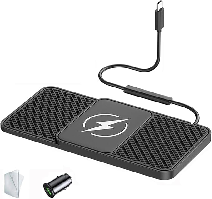 Wireless Car Charger Pad for Subaru Outback 2015-2021,20W Fast Wireless Phone Charger Cell Phone Cordless Charging mat,Non-Slip Phone Charging,30cm Cable Type-C