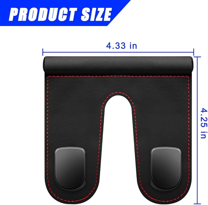Mandark Car Co-Pilot Glovebox Hooks, Anti-Scratch Auto Co-Pilot Glove Box Hanger, Vehicle Interior Storage Organizer for Handbags Purses Coats, Universal for RV, SUV, Truck (Black/Double Hooks)