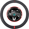 Suede Leather Car Steering Wheel Cover,Soft Suede Touch Sport Car Interior Accessories 15.5-16 inch Universal for F150 F250 F350 Ram Tacoma Tundra Range Rover Model S X for Man and Women