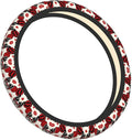 Love Yorkshire Terriers Neoprene Steering Wheel Covers Women Men Car Accessories, Universal 15 Inch Fit Auto, Suvs, Truck