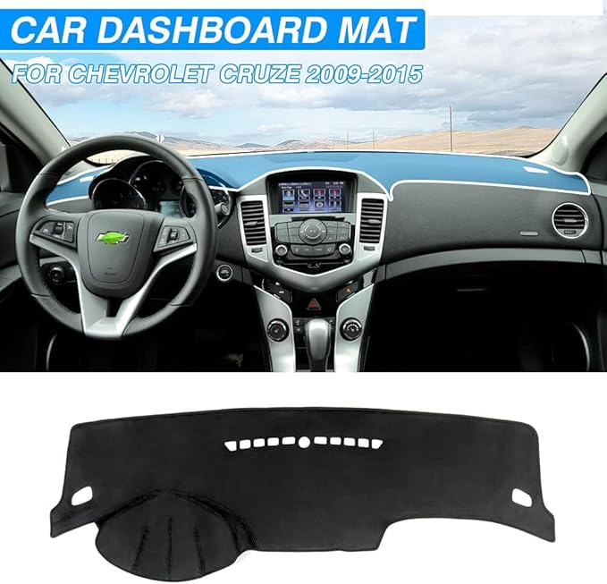 CARTIST Dash Cover for Chevrolet Cruze 2011 2012 2013 2014 2015 Dashboard Cover Mat Non-Slip Pad Carpet Sunshield Protector