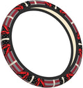 Red Line Flag Excavator Neoprene Steering Wheel Covers Women Men Car Accessories, Universal 15 Inch Fit Auto, Suvs, Truck