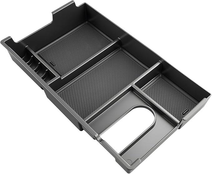 SKTU for 2007-2021 Toyota Tundra Center Console Organizer for 2007-2021 Toyota Tundra/Sequoia Console Tray 2007-2021 Tundra Sequoia Accessories ABS Durable Armrest Storage Box
