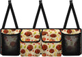 Thanksgiving Turkey Pumpkins Trunk Organizer, Collapsible Multi Pocket Car Organizer, Foldable SUV Storage Bag Car Accessories for Women Men, 3 Adjustable Straps