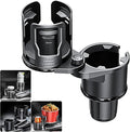 Cup Holder Expander for car 2 in 1 Multifunctional Car Cup Holder Extender Adapter with Adjustable Base Compatible with Hydro Flask,Yeti, Nalgene,32/40 oz Large Bottles Drinks Mugs-Large