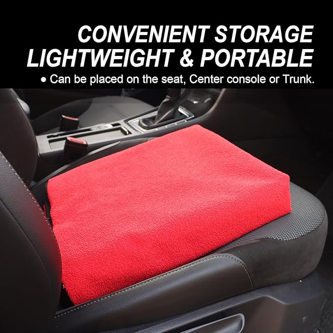 nbnhxnff Sweat Towel Car Seat Cover Protector Rear Seats for Gym Workout, Running, Swimming, Beach and Hiking, Waterproof Universal Seat Cover for Car, Trucks, Van & SUV (Red, 1pcs Rear Seat)