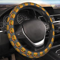 Elastic Steering Wheel Cover, Cheeseburger Universal 15 Inch Non-Slip Breathable Steering Wheel Protector, Car Accessories Fit Auto, Suvs, Truck, Sedans