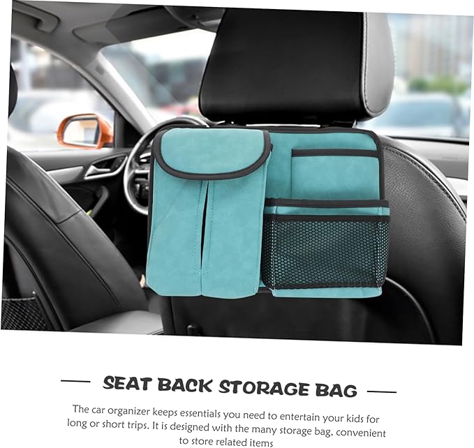 LIFKOME Car Seat Organizer Multi-pocket Hanging Back Storage Bag for Easy Access Portable Design Capacity Material for Family Use
