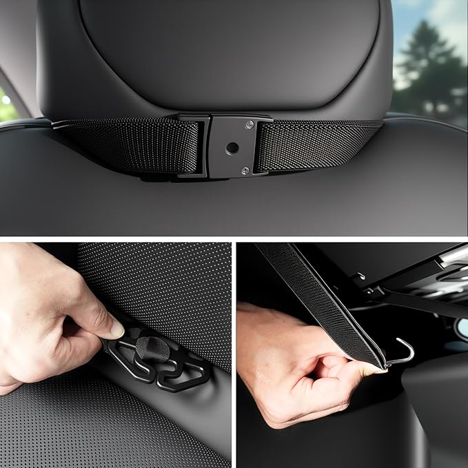 2 Pack Kick Mats Back Seat Protector，Seat Back Protector for Kids Feet Car Seat with Car Back Seat Organizer, Seat Back Protector Cover for Back of Front Seats - Protect Against Dirt and Scuffs