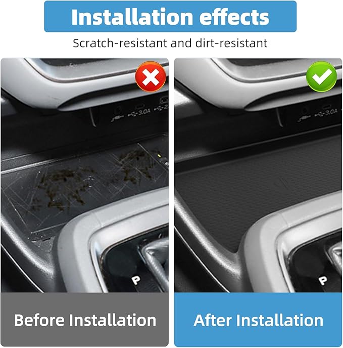 Center Console Wireless Charging Pad Fit for Subaru CrossTrek & Impreza 2024 2025 Silicone Non-Slip Wireless Charger Tray Protective Mat Interior Accessories