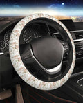 Steering Wheel Cover Accessories Neoprene Cover, Breathable Non-Slip Easy to Install Suitable for Women Men, 14.5-15.5 Inch for Car SUV Van Truck Universal - Pink Rose