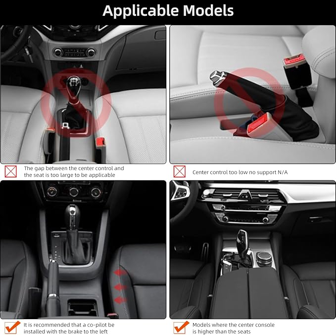 RUPSE Universal Car Armrest Storage Box with Cup Holder, USB/Type-C Ports, Adjustable Wrist Support,Center Console Organizer for Most Vehicles