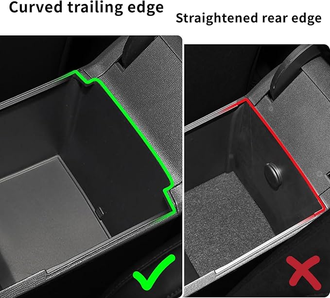 Xaido Center Console Tray Compatible with Ford Bronco 2025 4-Door Automatic Transmission, Center Console Armrest Box Organizer, Black (Not for 2-Door & Bronco Sport)