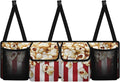 CLOHOMIN Popcorn Car Trunk Organizer for SUV Truck Van Fashion Back Seat Storage Bag Car Storage Accessories with 4 Pockets Large Capacity Back Seat Organizer