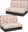 Stretch Rv Dinette Cushion Covers,2 Seat Rv Seat Covers with 1 Backrest & 1 Bench Covers,RV Cushion Couch Covers Dinette Both Seats for RV Camper (Beige, 2 Backrest & 2 Bench Covers)