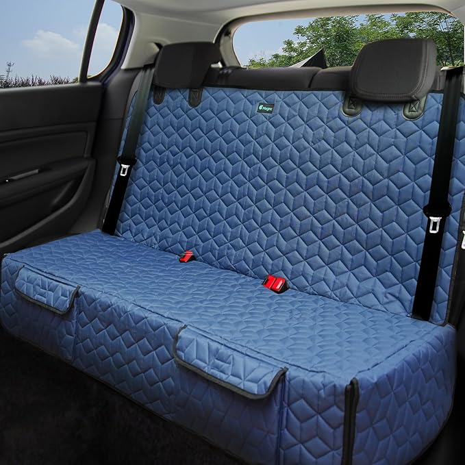 Meginc Dog Car Seat Covers for Back Seat, Heavy Duty Pet Bench Seat Covers for Trucks Waterproof Protector Back Seat Nonslip Dogs Car Seat Covers for Crew Cab/Ford F-Series/Ram 1500/Sierra/Silverado