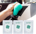 ASFSKY Car Cleaning Gel for Car Interior（Air Vents, Dashboard, Center Console, Cup Holders, Seat Seams, etc.） Removes Dust, and Debris, Reusable, No Residue Cleaner (3, Green)