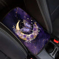 Suobstales Butterfly Moon Rose Marble Print Car Armrest Pad Soft Center Console Arm Rest Protector Cover Universal Car Interior Accessories Decoration