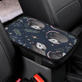 Opossums Stars Leaves Car Center Console Decor Handrail Armrest Box Cushion Interior Covers Car Protector Pad Lid Cover Accessories Universal Fit for Auto Truck Vehicles