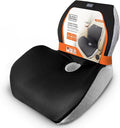 BLACK+DECKER Memory Foam Full Chair Shape Seat Cushion – Lumbar and Seat Cushion Combo for Office, Car, Wheelchair & Airplane – Ergonomic, Tailbone & Back Pain Relief, Washable Cover