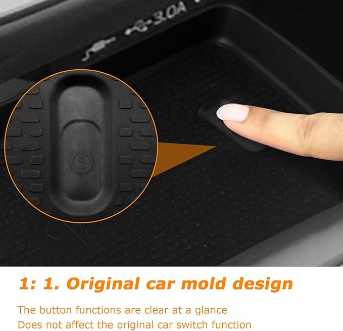 Wireless Charging Protective Pad For Subaru Crosstrek 2026 2025 2024 Car Accessories Wireless Charger Anti-Slip Mat Cordless Charger Heat Insulating Silicone Material Non Slip Waterproof Easy to Clean