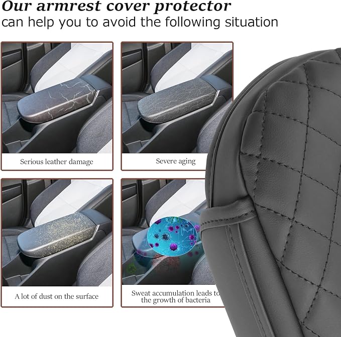 SKTU 2024 2025 2026 Chevy Trax Center Console Cover for 2024 2025 2026 Chevrolet Trax Armrest Cover 2024 2025 2026 Chevy Trax Accessories 2024-2026 Chevy Trax Center Console Soft Cushion with Pockets