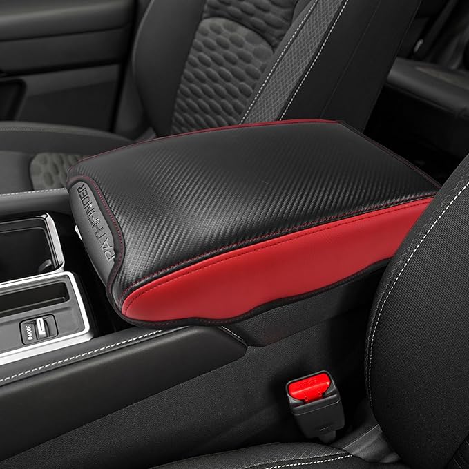 CDEFG for Nissan Pathfinder 2022-2025 2026 Center Console Cover Armrest Box Cover for Pathfinder (S, SV, SL, Rock Creek, Platinum) Accessories Console Arm Rest Protector