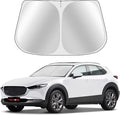 Toluoma Custom Fit Windshield Sun Shade for Mazda CX-30 2019-2025 - CX30 Sunshade Full Coverage, 210T Reflective Fabric, Double-Layer Design - Blocks 99% UV Rays, Easy to Install and Store