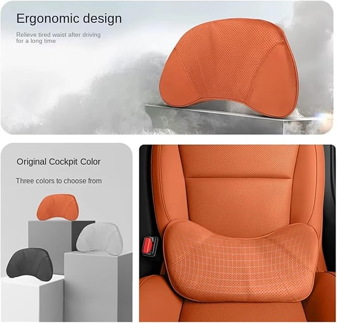 Car Lumbar Support Cushion Compatible For Lixiang L6/l7/l8/l9 Breathable Seat Back Cushion Memory Foam Waist Pillow Interior Accessories(YKC)