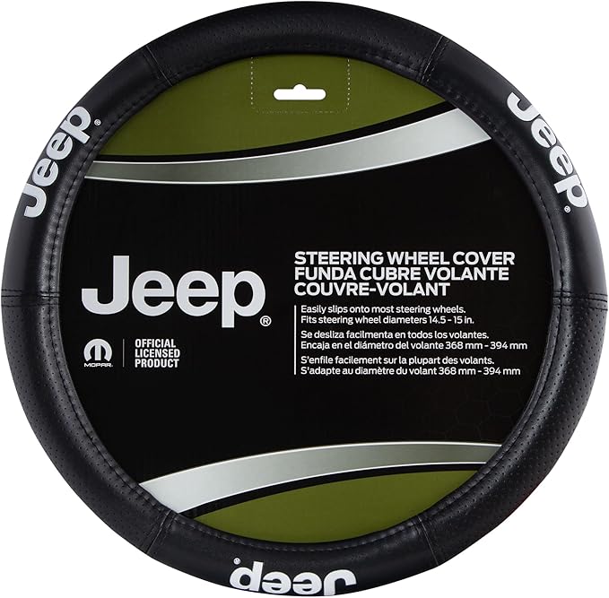 Plasticolor 006729R01 Elite Series Steering Wheel Cover compatable with Jeep