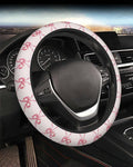 Steering Wheel Cover Accessories Neoprene Cover, Breathable Non-Slip Easy to Install Suitable for Women Men, 14.5-15.5 Inch for Car SUV Van Truck Universal - Pink Bow