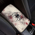 Mintutlipy Spider Car Center Console Cover Soft Comfortable Car Armrest Cushion Water Proof Car Storage Box Mat Universal Fit Most Cars