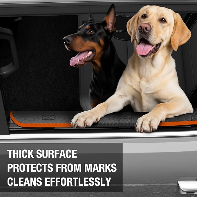 Surfcabin Door Protector from Dog Scratching– 20% Larger Designed Dog for 𝐓𝐫𝐮𝐜𝐤𝐬 & 𝐋𝐚𝐫𝐠𝐞 𝐒𝐔𝐕𝐬, 2 Packs [Left + Right] Thickened Waterproof Car Door Protector