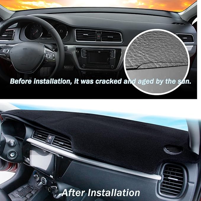 Dashboard Mat Cover for Toyota Land Cruiser 250 Prado 2024 2025 Nonslip Center Console Sunshield Glare UV Rays Protector Accessories