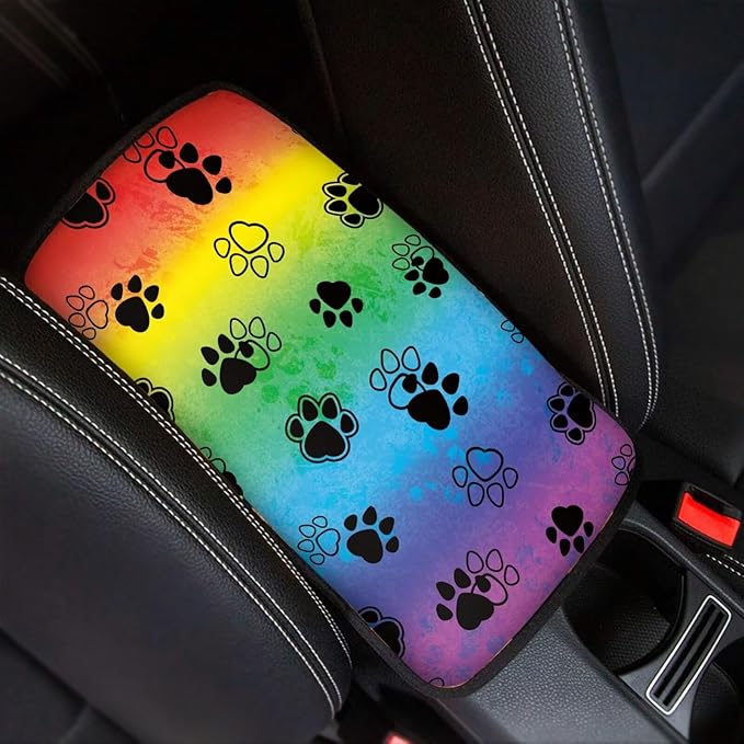 Horeset Paw Center Console Armrest Cover for Men Women, Anti-Scratch Car Arm Rest Cover Pad Accessories Interior Decor