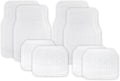 ZONETECH All Weather Full Rubber Clear Car Interior Floor Mats – 4-Piece Set Clear Heavy Duty Car Interior Floor Mats (2 Pack)