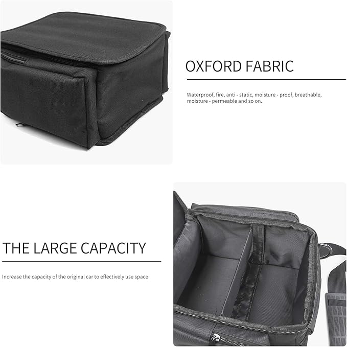 For JK JL Under Seat Storage Bag for Jeep Wrangler JK JKU JL JLU Sports Sahara Freedom Rubicon X & Unlimited 2007-2017 2018 2019 2020 2021 2022 2023 2024 2025+ Portable Backseat Tools Organizer Pocket
