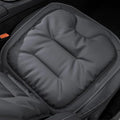 Car Seat Cushions, Skin-Friendly Leather Seat Cushions, Comfort Breathable Scratch Wear-Resistant, Memory Foam Seat Pad for Car, Office or Home Chair (Black)