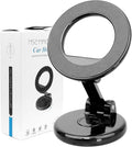 Magnetic Car Phone Holder, N55 Strong Magnets, 360° Rotation Dashboard Magnetic Phone Holder for Car, Folding Car Magnet Phone Mount for iPhone 16 15 14 13 Pro Max (Round-2)