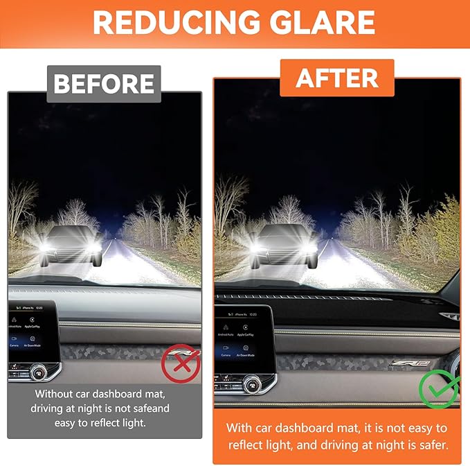Dashboard Cover for 2023 2024 2025 2026 Chevy Chevrolet Colorado, Non-Slip Dashboard Protector & Sunshield, UV-Blocking, Anti-Glare Dash Mat Pad