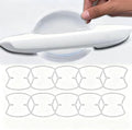 10PCS Clear Car Door Handle Protector Film, TPU Anti-Scratch Handle Cup Guards, Waterproof Paint Protection for Most Vehicles