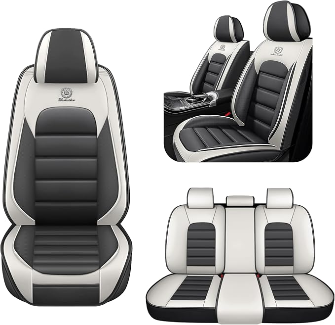 AREKA 5 Seat Covers for Subaru Crosstrek 2016-2026 Breathable Car Seat Covers,Anti-Slip Waterproof Car Seat Protectors with Airbag,Automotive Vehicle Cushion with Storage Pockets (Standard,Gray)