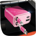 LISEN Retractable Car Charger Adapter for iPhone 17, Fast Charging Car Phone Charger, 84W USB C Car Truck Accessories, Road Trip Essentials Pink Accessories for Men Women for iPhone 17 16 15 14 13 12
