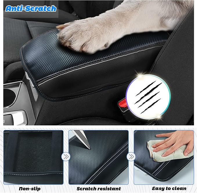 SHAOHAO for 2024 2025 Subaru Ascent Car Armrest Cover for 2019-2023 2024 2025 Subaru Ascent Accessories Center Console Cover Ascent 2023 2024 2025 Arm Rest Console Lid Protector Cushion Cover Pad