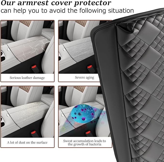 SKTU for 2025 2026 Nissan Murano Armrest Cover for 2025 2026 Nissan Murano (SV/SL/Platinum) Center Console Cover Nissan Murano 2025 2026 Accessories 2025 2026 Murano Soft Console Cushion-Durable