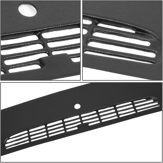 DNA MOTORING Dash Cover Overlay Compatible with 07 Silverado Sierra 1500 2500 3500 / Escalade/Yukon Dash Board Defrost Vent Grille Cover Cap, ZTL-Y-0082
